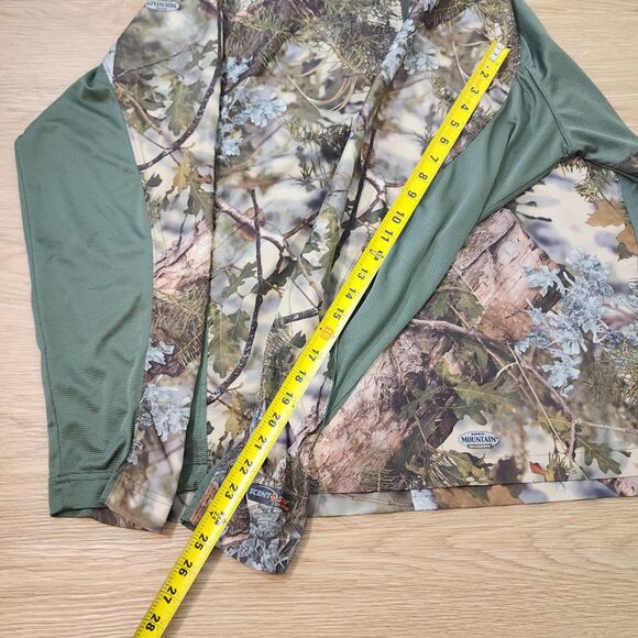 Russell Outdoors APX G2 Light Weight 1/2 Zip Pullover Mens Large Mtn Shadow Camo - Picture 7 of 10